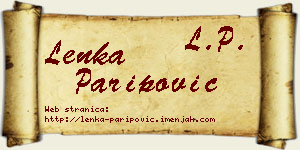Lenka Paripović vizit kartica